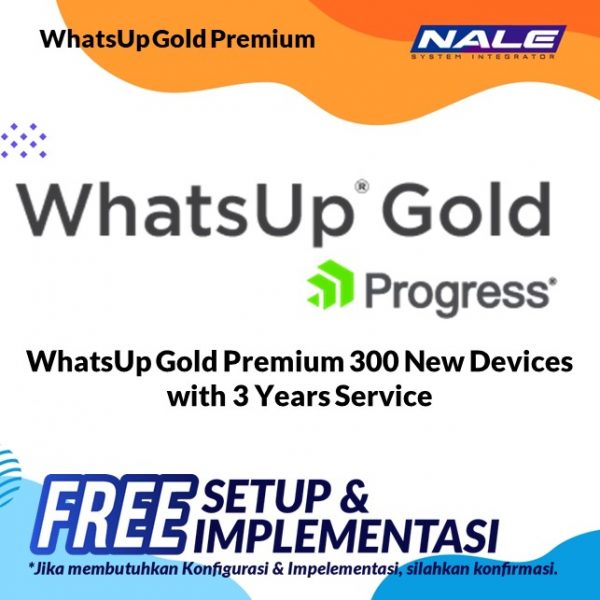 WhatsUp Gold Premium 300 New Devices with 3 Years Service