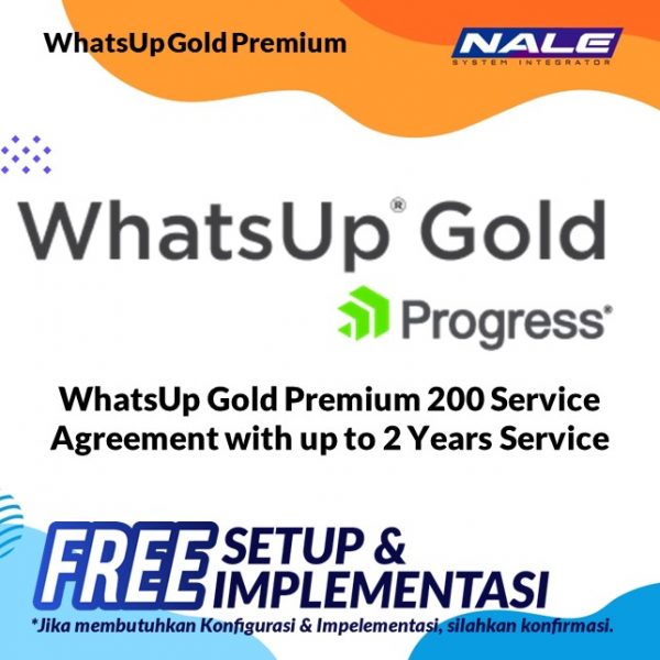 WhatsUp Gold Premium 200 Service Agreement with up to 2 Years Service