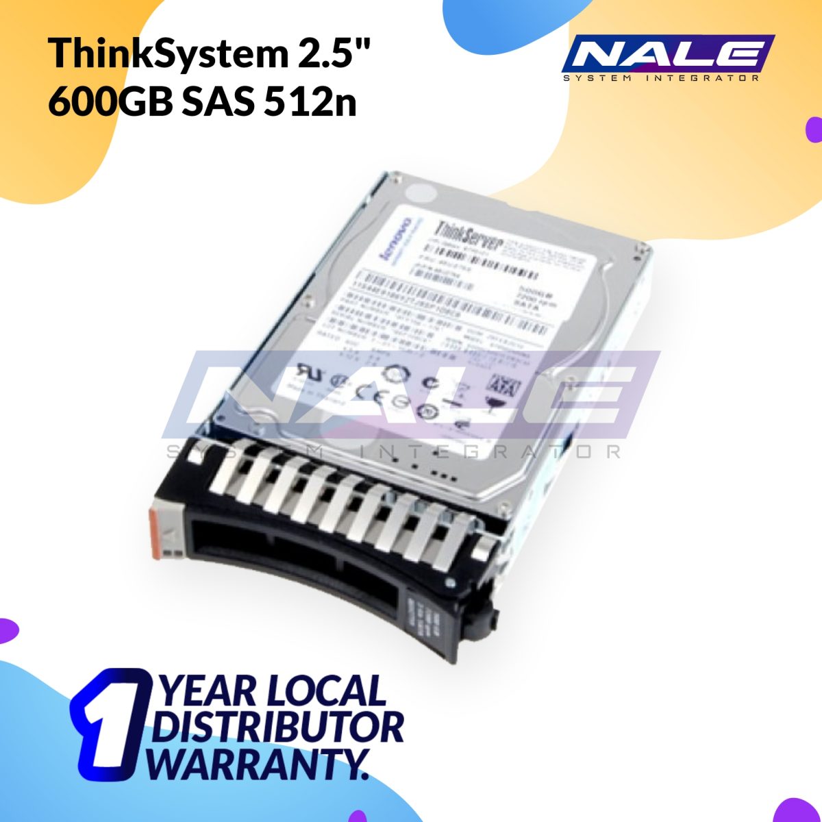 SLOTNE - ThinkSystem 2.5' 600GB SAS 512n 7XB7A00025 - 02 ThinkSystem 2.5" 600GB SAS 512n HDD (7XB7A00025) - Gambar 3