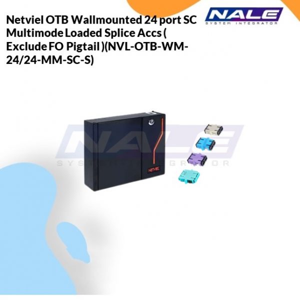 Netviel OTB Wallmounted 24 port SC Multimode Loaded Splice Accs ( Exclude FO Pigtail )(NVL-OTB-WM-24/24-MM-SC-S)