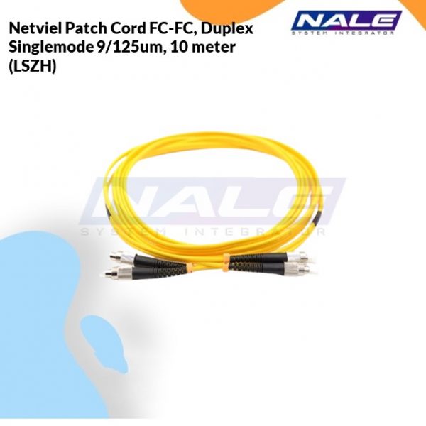 Netviel Patch Cord FC-FC, Duplex Singlemode 9/125um, 10 meter (LSZH) (NVL-DPSM1-FC-FC-010)