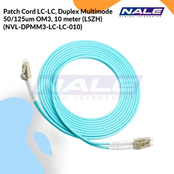 Patch Cord LC-LC, Duplex Multimode 50/125um OM3, 10 meter (LSZH) (NVL-DPMM3-LC-LC-010)