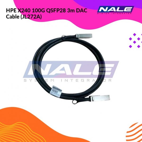 HPE X240 100G QSFP28 3m DAC Cable (JL272A)