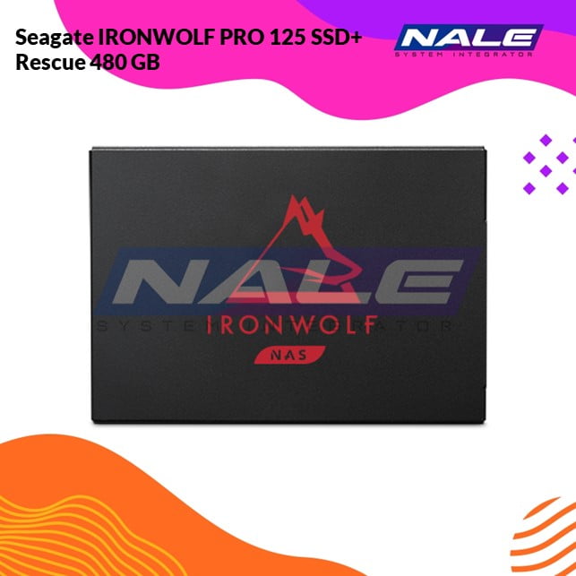 ZA480NX1A001 Seagate IRONWOLF PRO 125 SSD+ Rescue 480GB - Gambar 1