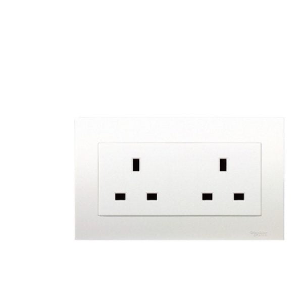 STOP KONTAK AC VIVACE KBT426 2G 3PIN SOCKET SCHNEIDER