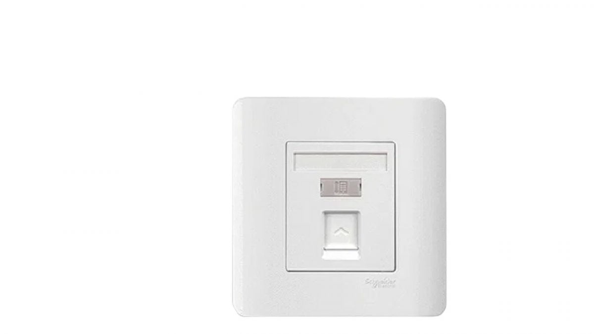 OUTLET TELP ZENCELO SCHNEIDER E8431RJS4_WE 1G WHITE - Gambar 1
