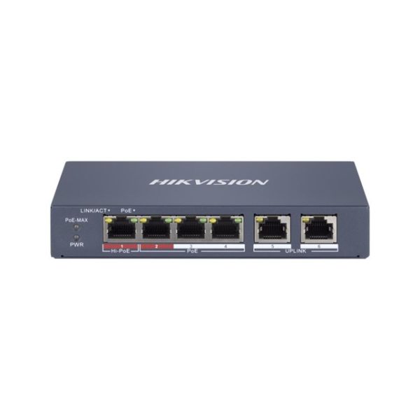 HikVision 4 Port Fast Ethernet Smart POE Switch (DS-3E1106HP-EI)